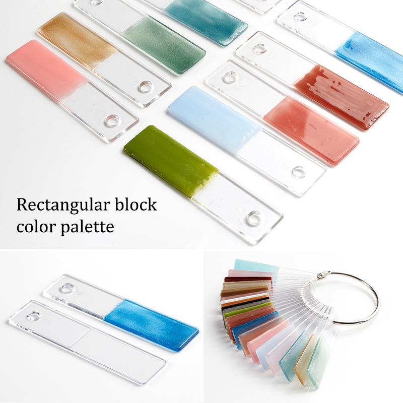 Nail Art Vector - Rechteckige gefälschte Nail Art Display Swatch