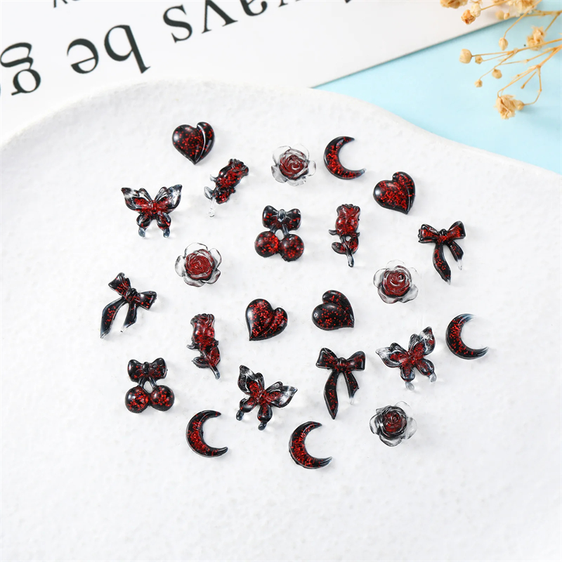 Nail Art Vampire - 50 stücke Vampir Nägel Zubehör gemischte