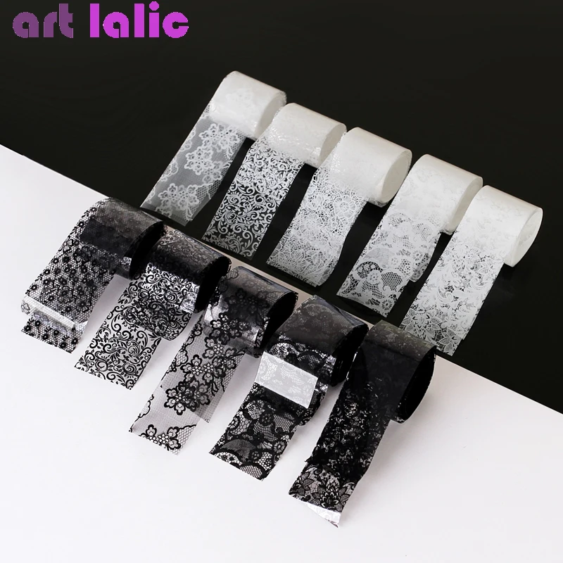 Nail Art Leopard - 10 rollen 2,5*60 cm Neue Schwarz