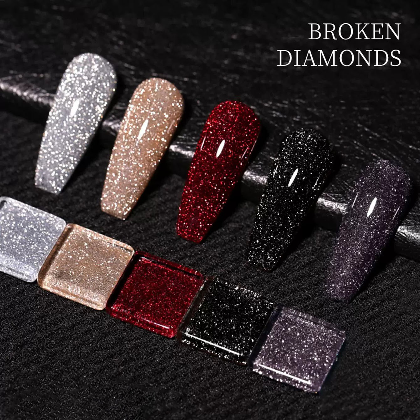 1-12 Stück Weinroter Blitz-Gli – Nail Art Red Wine Bewertung und Preis