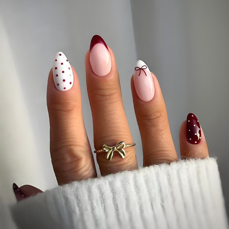 Neue 24-teilige rotweinrote, g – Nail Art Red Wine Bewertung und Preis