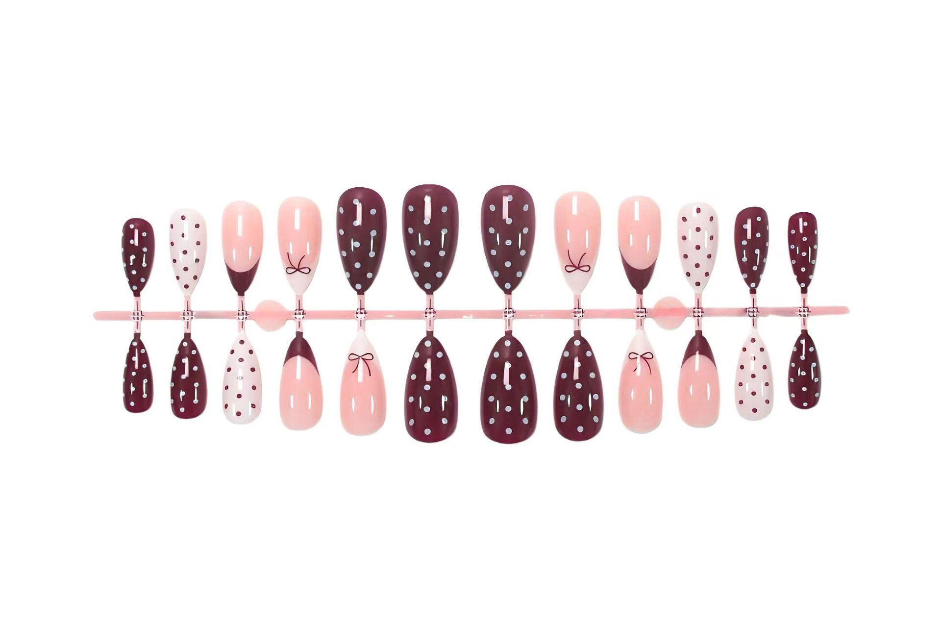 Neue 24-teilige rotweinrote, g – Nail Art Red Wine Bewertung und Preis