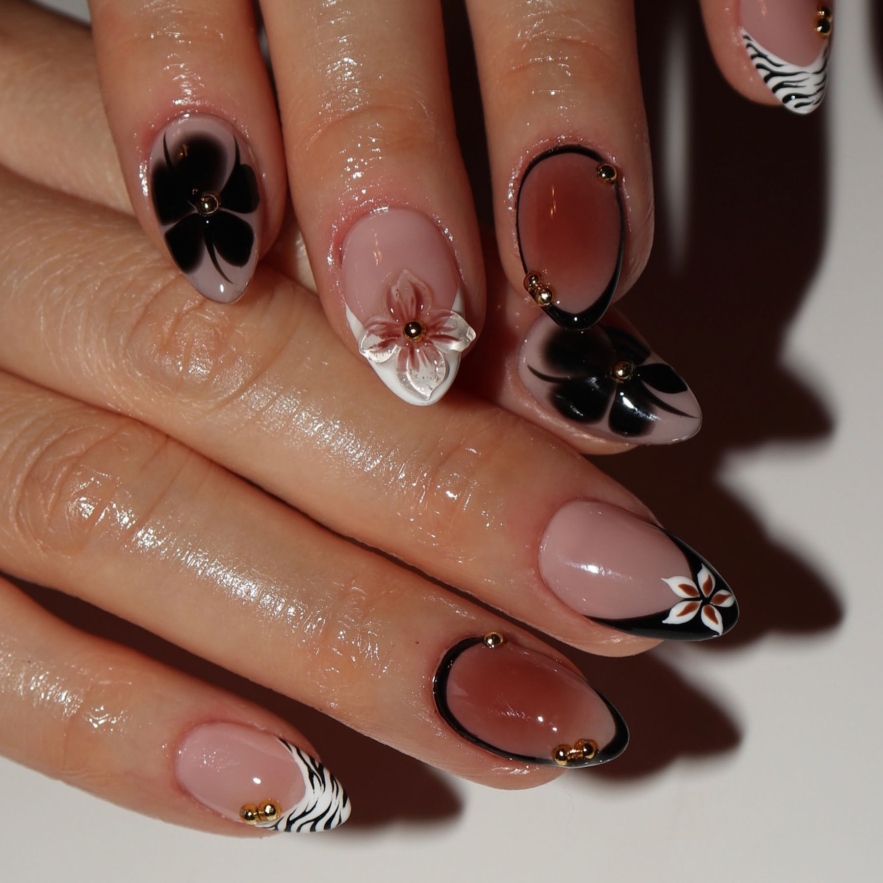 24 Stück Blumen-Kunstnägel, br – Nail Art Leopard Bewertung und Preis