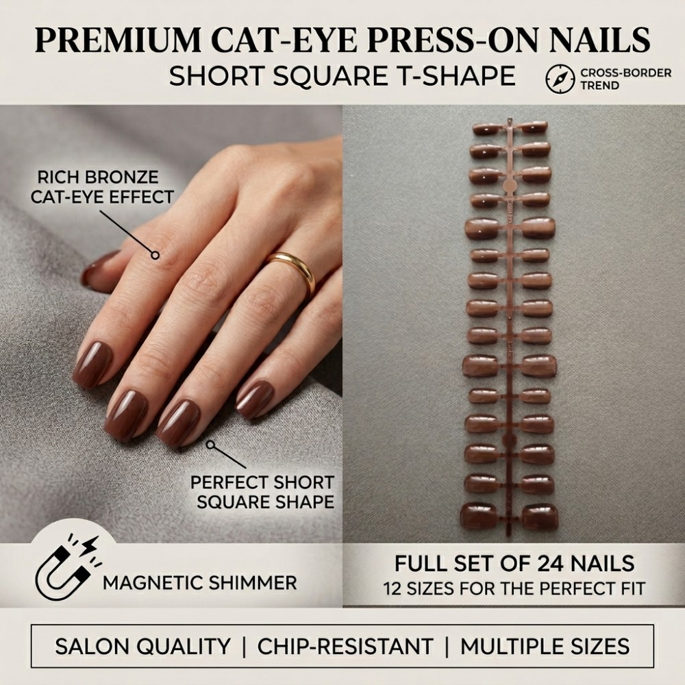 24 Stück Kurze Eckige Aufklebe – Nail Art Extension Cat Eye Bewertung und Preis