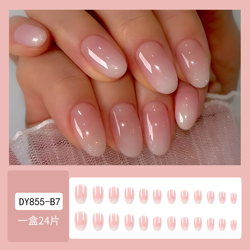 24 Stück ovale kurze rosa Pres – Nail Art Ombre Pink Bewertung und Preis