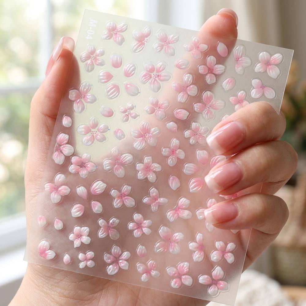 1 Stück Geprägter Farbverlauf  – Nail Art Ombre Pink Bewertung und Preis