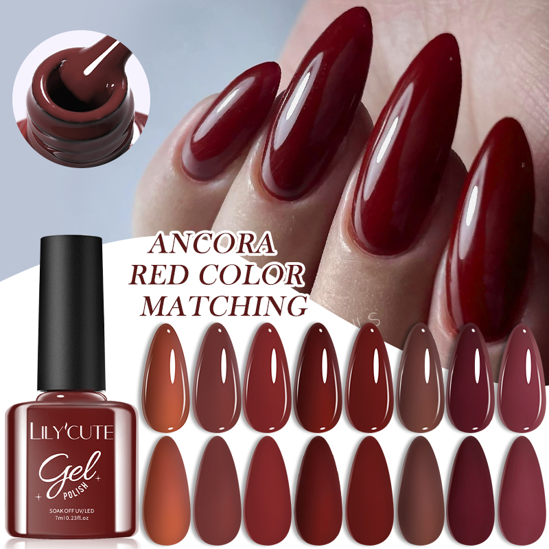 LILYCUTE Weinrot Gel Nagellack – Nail Art Red Wine Bewertung und Preis