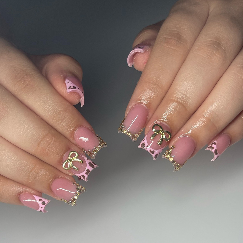 24 Stück Leopardenmuster Frenc – Nail Art Leopard Bewertung und Preis