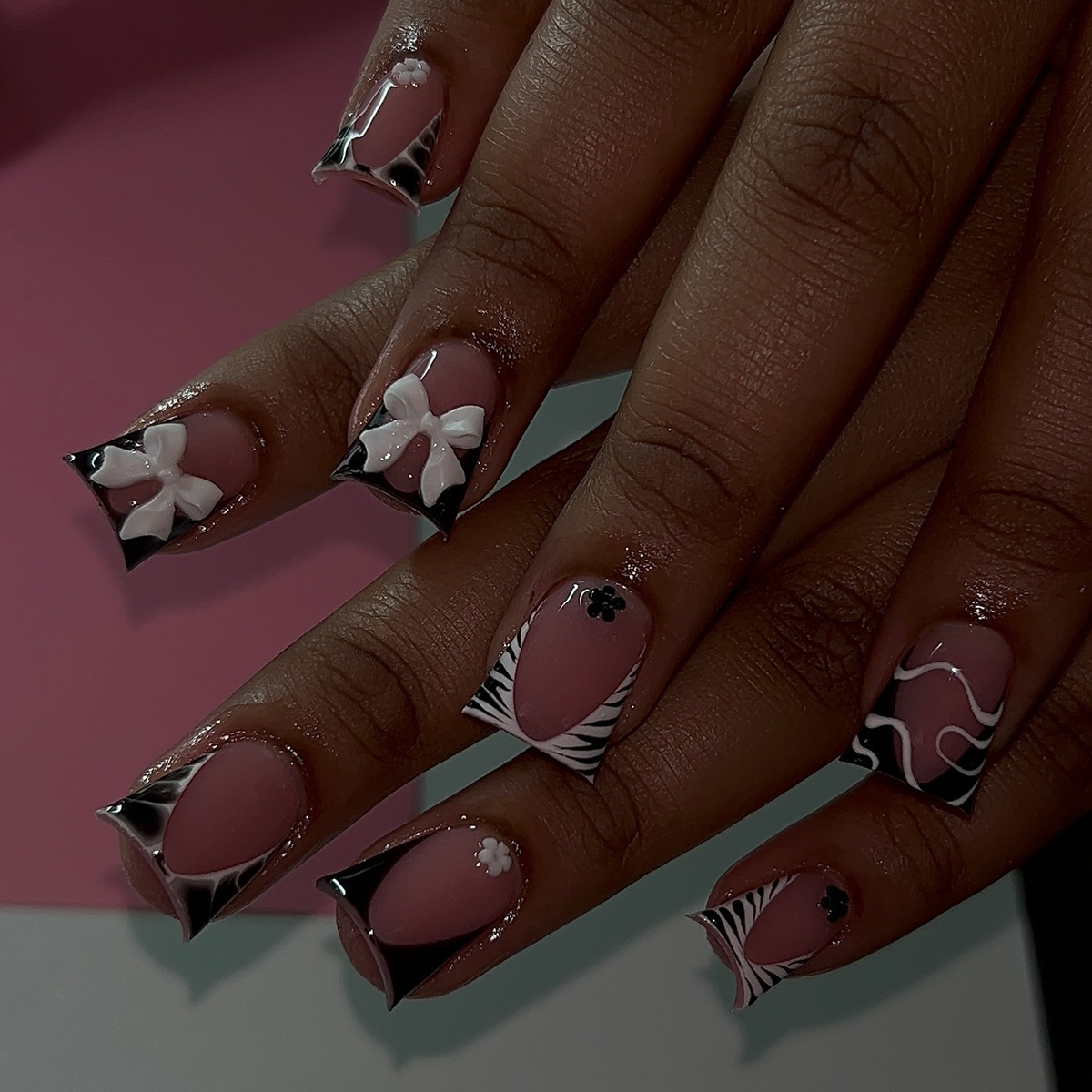 24 Stück Leopardenmuster Frenc – Nail Art Leopard Bewertung und Preis