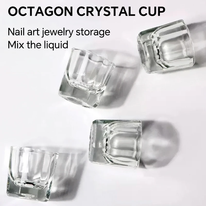 Kristall Glas Nail art Tassen  – Nail Art Vector Bewertung und Preis