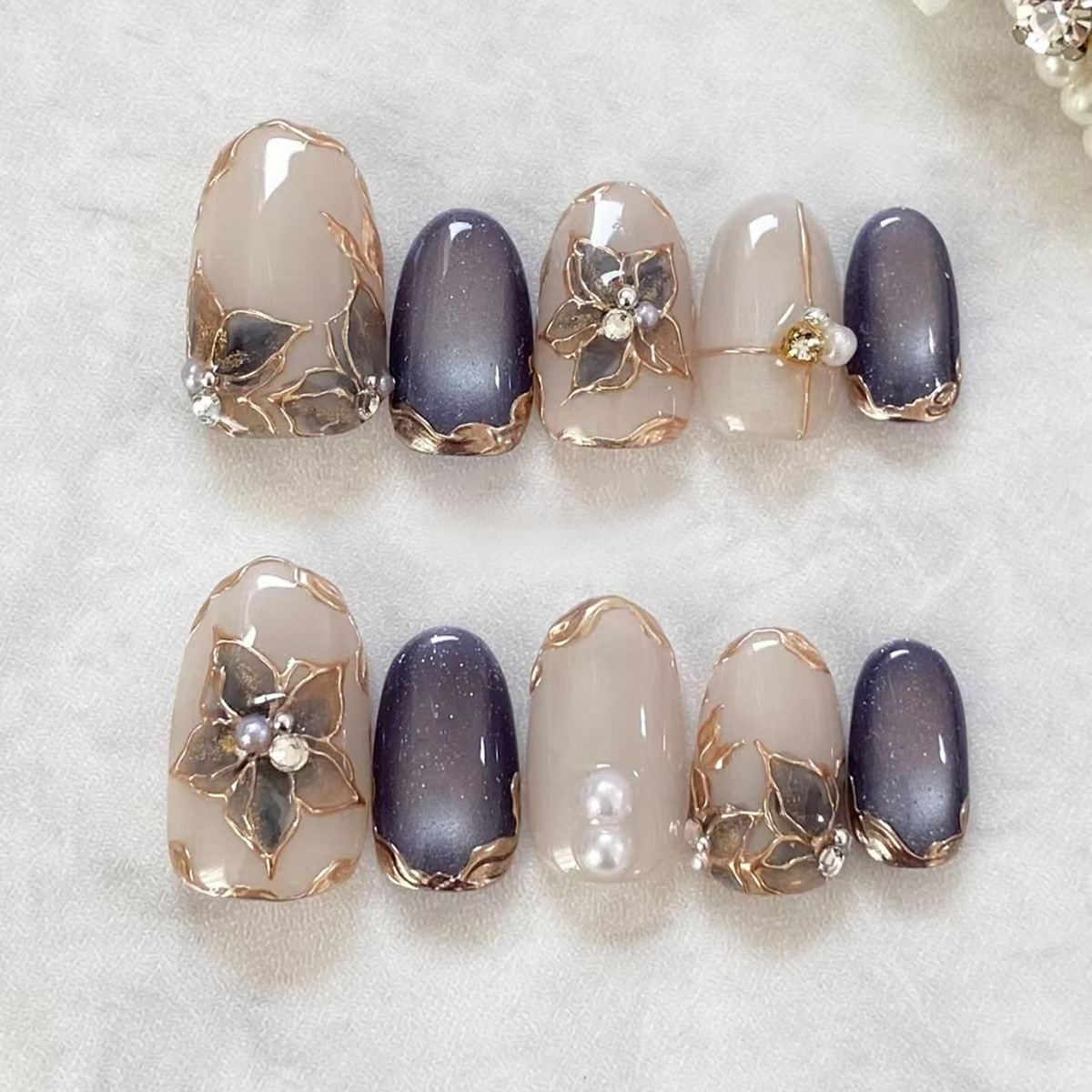 24 Stück Kurze Ovale Retro Auf – Nail Art Red Wine Bewertung und Preis