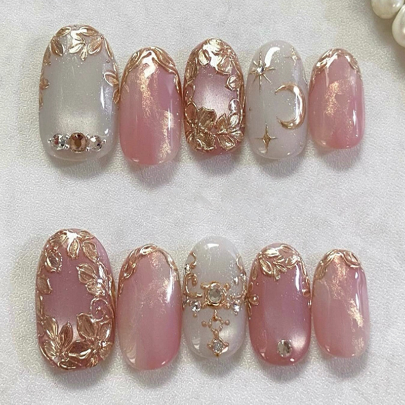 24 Stück Kurze Ovale Retro Auf – Nail Art Red Wine Bewertung und Preis