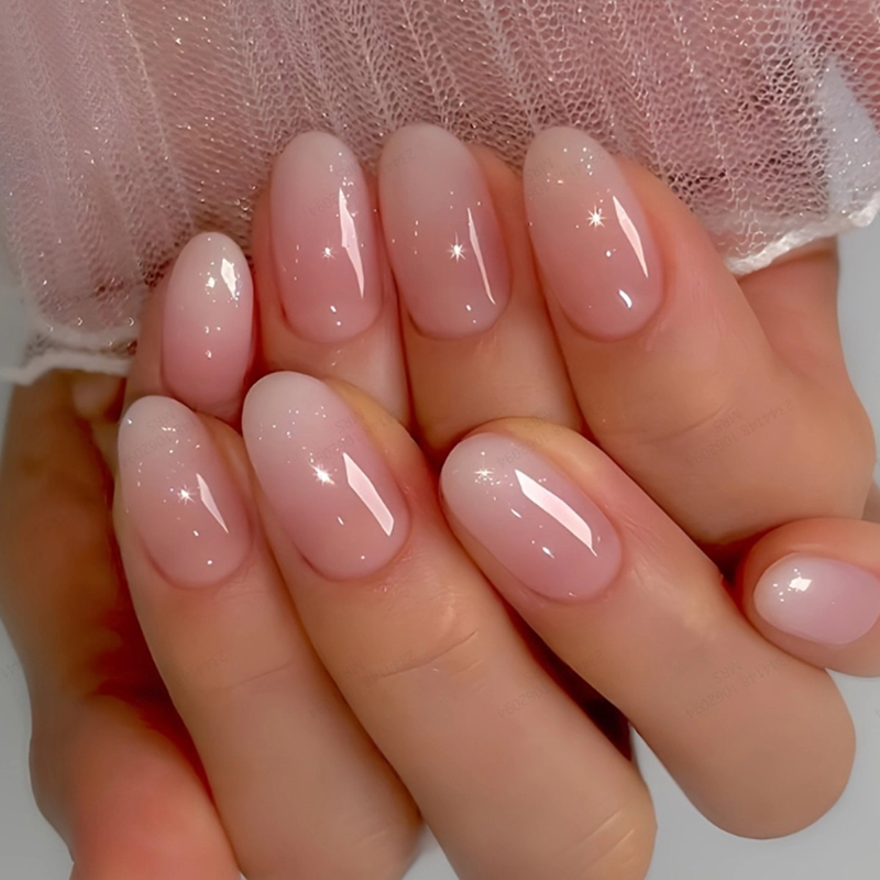 24 Stück Kurze Ovale Aufkleben – Nail Art Ombre Pink Bewertung und Preis