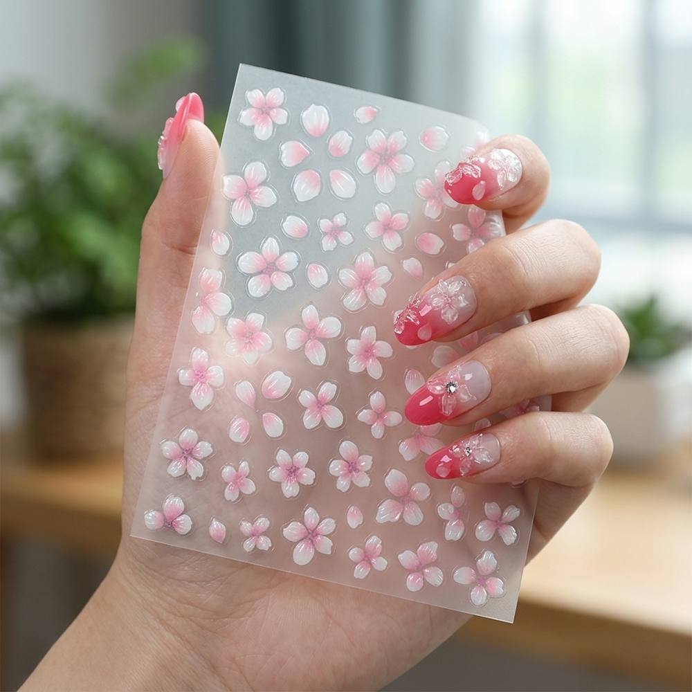 1 Stück 3D Erhabener Ombre-Des – Nail Art Ombre Pink Bewertung und Preis