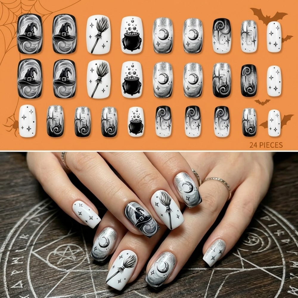 24 Stück Halloween Lange Stile – Nail Art Vampire Bewertung und Preis