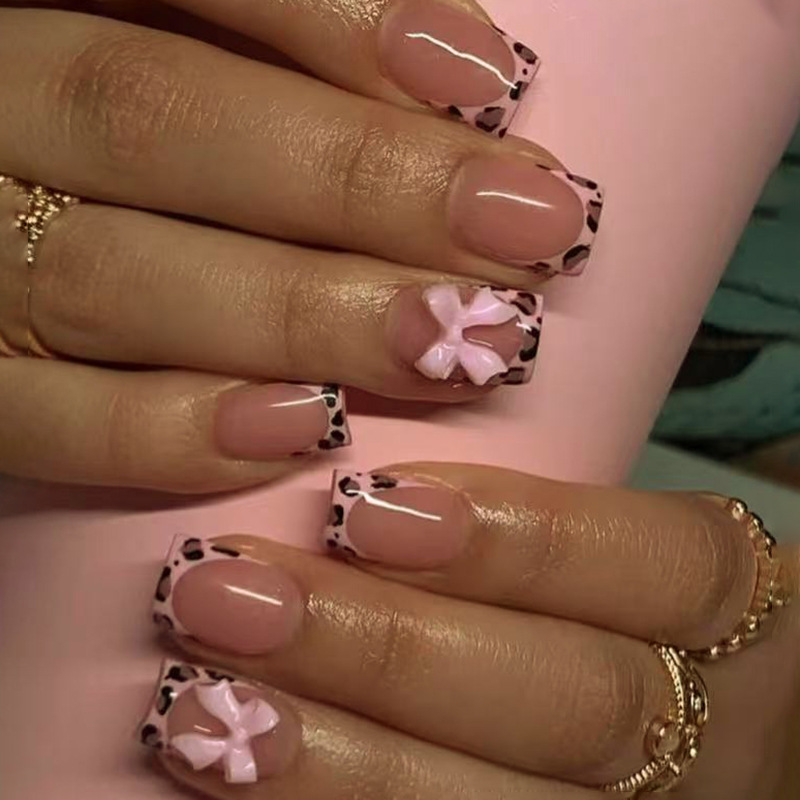 Rosa Leopardenmuster French-Ti – Nail Art Leopard Bewertung und Preis