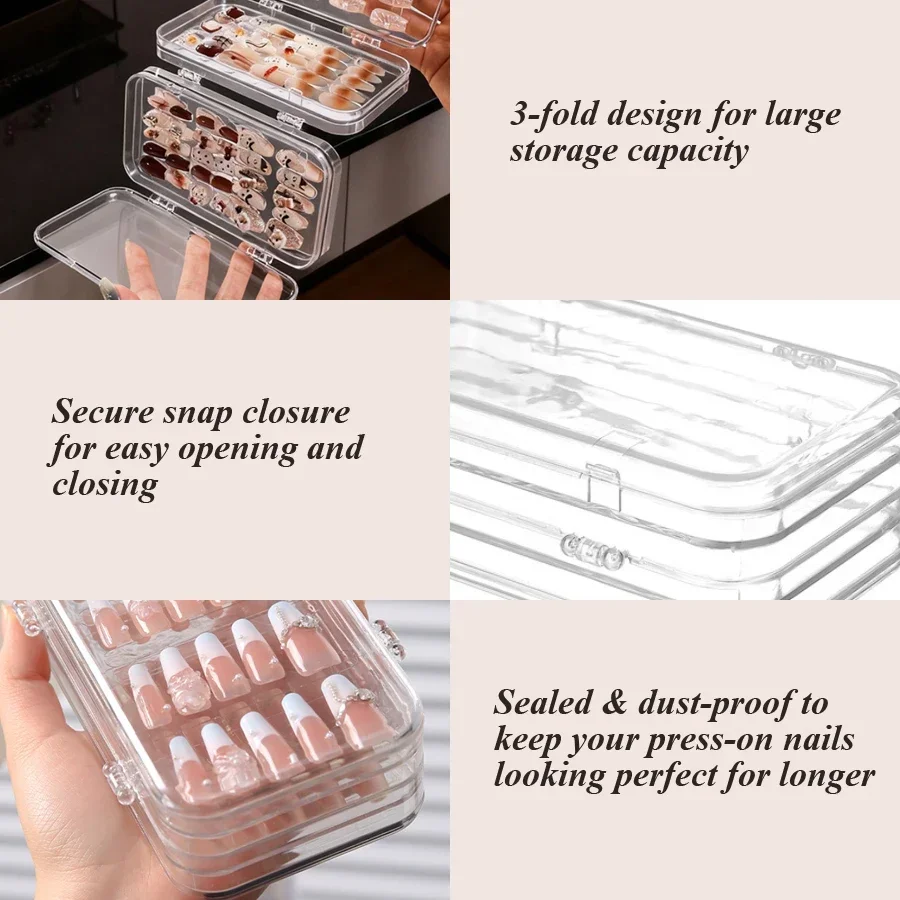 Transparente Faltbare Aufbewah – Nail Art Vector Bewertung und Preis