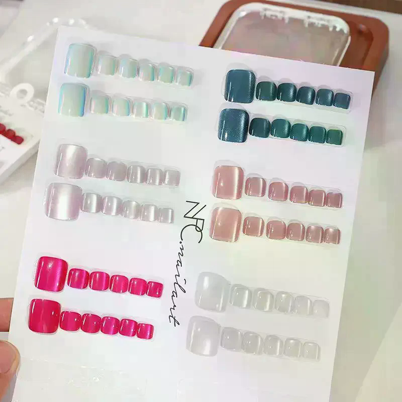 /Kuz/10 Stück/Box Französische – Nail Art Extension Cat Eye Bewertung und Preis