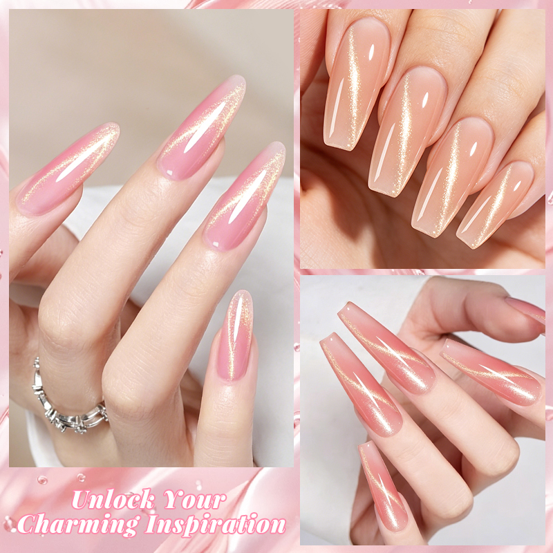 20ml Nude Pink Magnetisches Ca – Nail Art Extension Cat Eye Bewertung und Preis