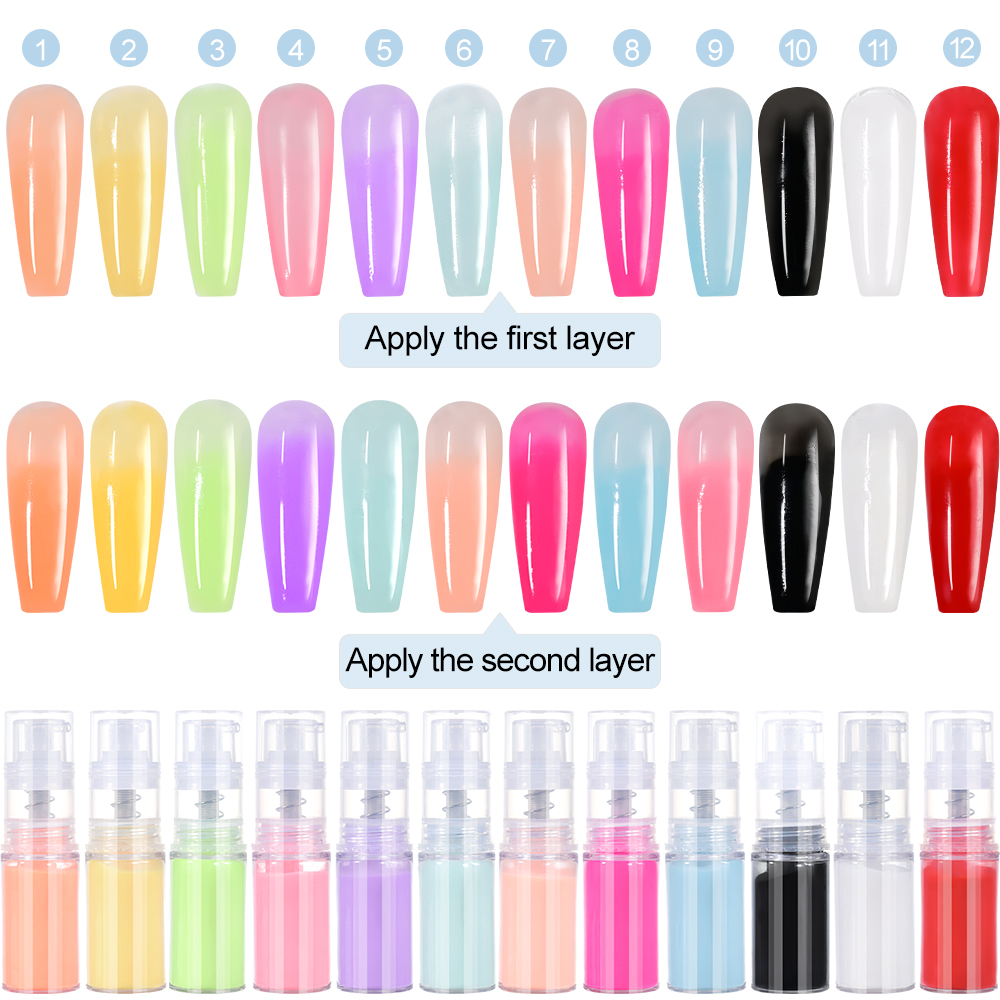 10 g/Flasche Neon Pink Ombre P – Nail Art Ombre Pink Bewertung und Preis